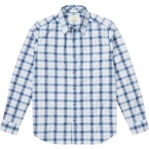 Exofficio Men's Shirt BugsAway Covas Long-Sleeve Green Plaid Zip Pockets Hiking